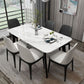 Sintered Stone White Dining Table Retro Modern 4 Legs Table for Dining Room Clearhalo ' dining_table' 'Dining Tables & Seating' 'Dining Tables' 'furn' 'furn_dining_table' 'Furniture' 'furniture_dining_table' 'Kitchen & Dining Furniture' 'kitchen&dining_furn' 'kitchen' 'kitchen_dining_table' 1200x1200_8f770efd-7176-44b8-8909-17ab65a95394