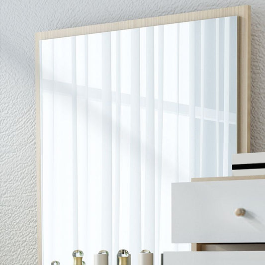 I cassetti in legno includevano tavolo da toeletta da trucco da vanità con sgabelli e specchio - 39,4 "W