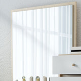 木製の引き出しには、スツールと鏡が付いた虚栄心メイクアップドレッシングテーブルセット-39.4 "w