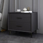 Modern Imitation Wood Nightstand 2-Drawer Storage 18 Inch H Night Table with Legs Clearhalo 'Bedroom Furniture' 'furn' 'furn_night_stand' 'Furniture' 'night_stand' 'Nightstands' 1200x1200_8f79d240-1e9c-41b4-a106-a62798b065c7