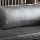 Faux Leather Cushions Sofa 3-Seat 30.7" High Square Arm Loveseat Clearhalo 'furn' 'furn_sofas' 'Furniture' 'furniture_sofas' 'kitchen' 'kitchen_sofas' 'Living Room Furniture' 'Sofa' 'sofas' 1200x1200_8f79dcef-8758-4a65-8e32-b628c8e387e8