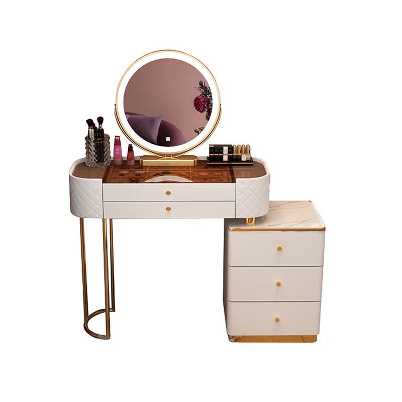 Glam Make -up Eitelkeitsbetrieb Glaspop Waschtisch mit Schubladen