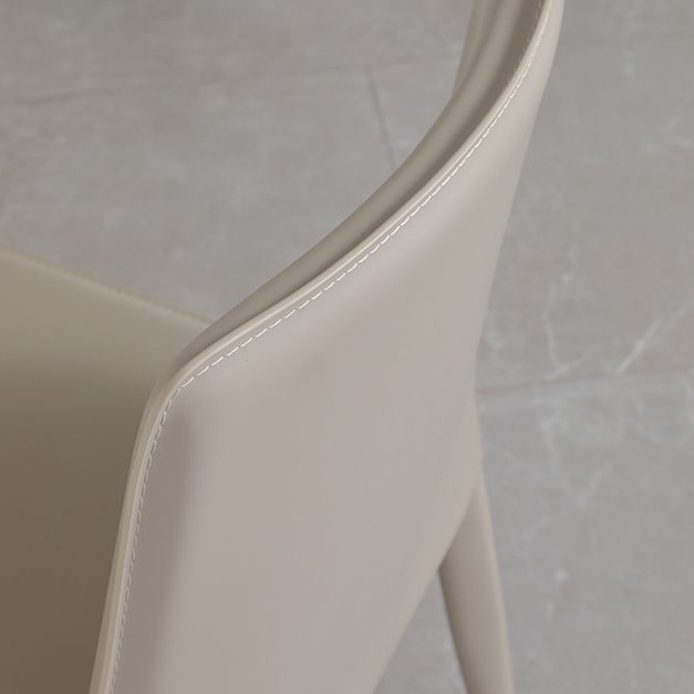 Contemporary Style Dining Chairs Armless Chairs with Metal Legs for Home Clearhalo 'Dining Chairs' 'Dining Tables & Seating' 'dining_chair' 'furn' 'furn_dining_chair' 'Furniture' 'Kitchen & Dining Furniture' 1200x1200_8f7b3ad2-50bc-4b67-8713-a7f8f12778df