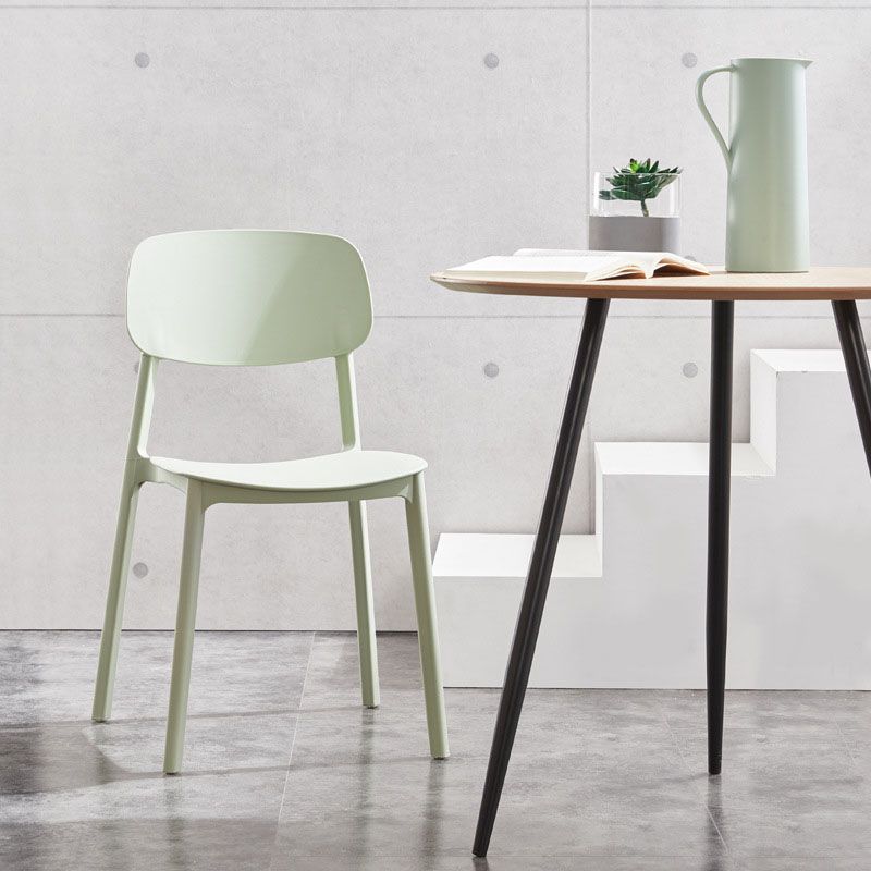 Modern Plastic Home Side Chair Open Back Matte Finish Dining Chair Clearhalo ' kitchen&dining_furn' 'Dining Chairs' 'Dining Tables & Seating' 'dining_chair' 'furn' 'furn_dining_chair' 'Furniture' 'furniture_dining_chair' 'Kitchen & Dining Furniture' 'kitchen' 1200x1200_8f7f43f0-1aa2-44ee-ad49-8cea9bf0001e