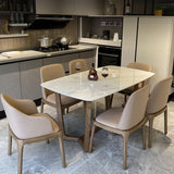 Home Dinner Room Kitchen Table Traditional Luxury Stone and Wood Dining Site Table Clearhalo ' dining_table' 'Dining Tables & Seating' 'Dining Tables' 'furn' 'furn_dining_table' 'Furniture' 'furniture_dining_table' 'Kitchen & Dining Furniture' 'kitchen&dining_furn' 'kitchen' 'kitchen_dining_table' 1200x1200_8f8010f5-f340-40ac-b507-d09e7dec6281