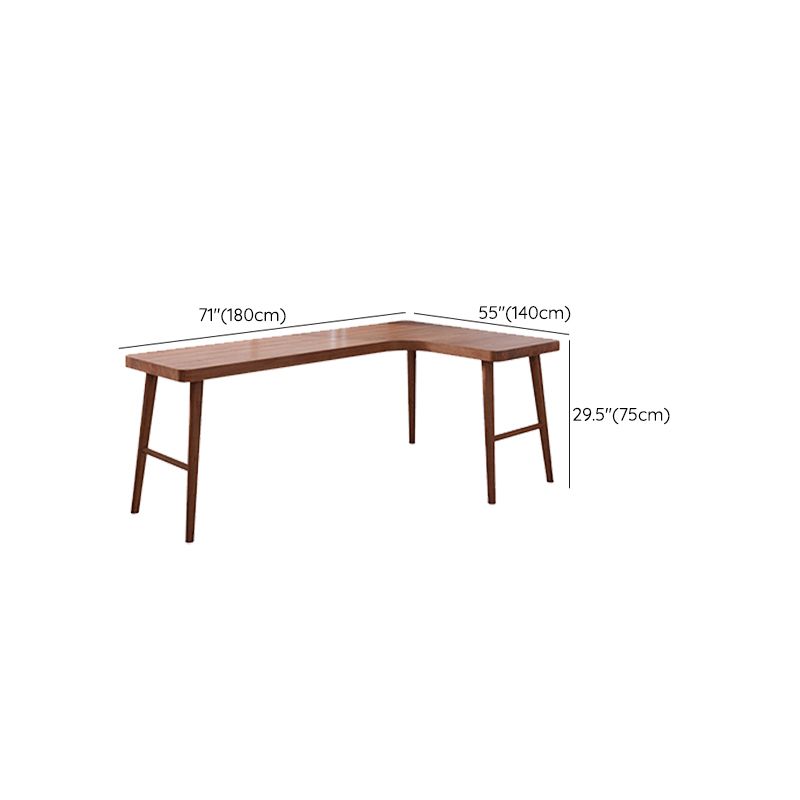 Modern Solid Wood Office Desk L-Shape Task Desks with 5-Legs for Home Clearhalo 'furn' 'furn_office_desk' 'Furniture' 'Office Desks' 'Office Furniture' 'office_desk' 1200x1200_8f812035-dca8-4057-8d23-4703d16ba4a5