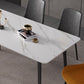 Modern Sintered Stone Dining Table Set White Rectangle Dining Set for Home Use Clearhalo 'Dining Room Sets' 'Dining Tables & Seating' 'dining_room_set' 'Furniture' 'furniture_dining_room_set' 'Kitchen & Dining Furniture' 'kitchen&dining_furn' 'kitchen' 1200x1200_8f815d42-df10-486b-acd7-2712c5ebfe9f