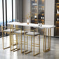Glam Bar-height Table Solid Wood Top Pub Table for Living Room Clearhalo 'Bar Furniture' 'Bar Tables' 'bar_tables' 'furn' 'furn_bar_tables' 'Furniture' 'Kitchen & Dining Furniture' 1200x1200_8f81a1a9-2a0f-4cd2-9489-9693cd8a03db