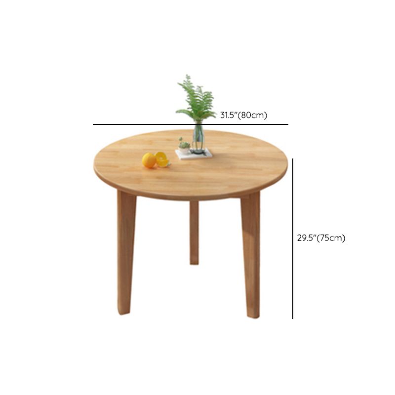 Dining Room Modern Dinner Table Round Solid Wood Dining Table