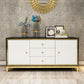 Glam Cabinets Mirrored Buffet 3 Drawers and 2 Doors Buffet Sideboard Clearhalo 'buffet_sideboard' 'Buffets & Sideboards' 'furn' 'furn_buffet_sideboard' 'Furniture' 'Kitchen & Dining Furniture' 1200x1200_8f82f2fc-7dd3-4ecf-88f9-11ba10d70bc5