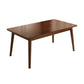 Contemporary Rectangular Solid Wood Tabletop Dining Table with 4 Foot
