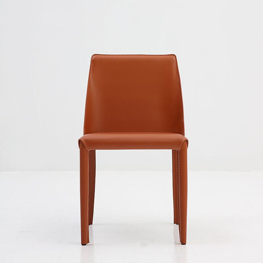 Contemporary Dining Armless Chair Leather Curved Parsons Side Chair Clearhalo ' kitchen&dining_furn' 'Dining Chairs' 'Dining Tables & Seating' 'dining_chair' 'furn' 'furn_dining_chair' 'Furniture' 'furniture_dining_chair' 'Kitchen & Dining Furniture' 'kitchen' 1200x1200_8f877f5e-a75a-46c4-a0f6-cc67c535d959