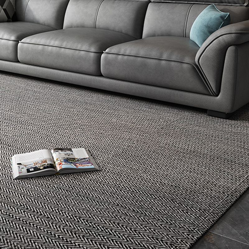 Sofá de cuero sintético gris y chaise moderna bizcho