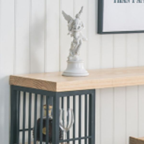 Glam Style Pub Table Rectangle Solid Wood Double Pedestal Bar Table for Indoor Clearhalo 'Bar Furniture' 'Bar Tables' 'bar_tables' 'furn' 'furn_bar_tables' 'Furniture' 'Kitchen & Dining Furniture' 1200x1200_8f8ccbfa-79b7-42fc-b9ea-b415c04ee7d0