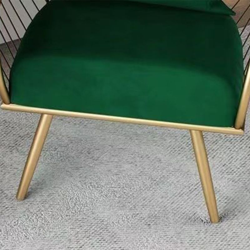 Glam Armless with Pillow Fixed Back Basic Four Leg Parsons Chair Clearhalo 'Accent Chairs' 'accent_chairs' 'Chairs & Seating' 'furn' 'furn_accent_chairs' 'Furniture' 'Living Room Furniture' 1200x1200_8f8d8faf-d364-431e-b499-70f45961c7c4