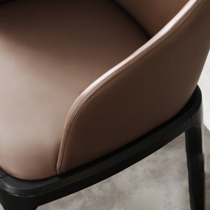 Chaises de salle à manger rembourrées Parsons Chaises avec base en bois massif