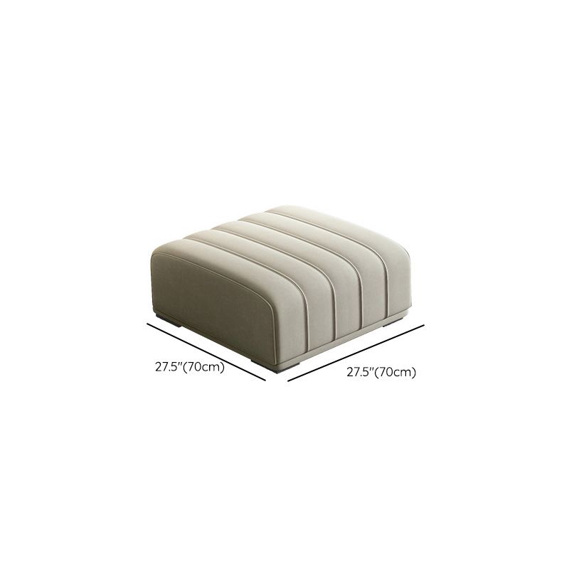 Sofa de bras carré de tissu avec oreillers Siège standard en blanc