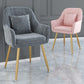 Scandinavian Style Metal Dining Chairs Coffee Shop Cushion Chair with Arm Clearhalo ' kitchen&dining_furn' 'Dining Chairs' 'Dining Tables & Seating' 'dining_chair' 'furn' 'furn_dining_chair' 'Furniture' 'furniture_dining_chair' 'Kitchen & Dining Furniture' 'kitchen' 1200x1200_8f9052ac-723f-46d1-a1d7-3ad052fa75d6