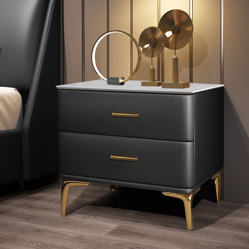 Modernidad de almacenamiento de cajones de madera maciza 2 Cajas de cajones de la cama de cajones