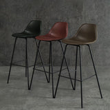 Black Metal Bar Stool Scandinavian Low Back Bristol Counter Stool with Bucket Seat Clearhalo 'Bar Furniture' 'Bar Stools' 'bar_stools' 'furn' 'furn_bar_stools' 'furniture_bar_stools' 'Kitchen & Dining Furniture' 'kitchen&dining_furn' 'kitchen' 'kitchen_furn' Furniture' 1200x1200_8f957c55-2452-4a4c-988a-9205c6f6396b