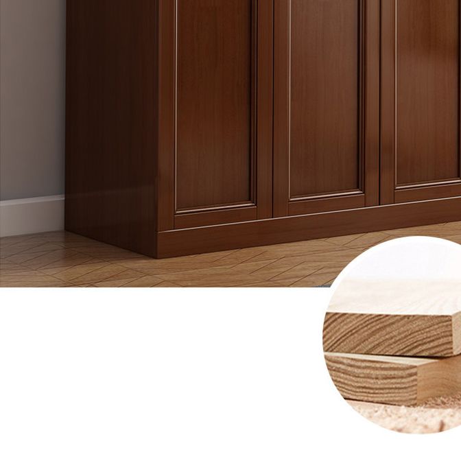 Matte Finish Rubberwood Cabinet Traditional Bedroom Storage Cabinet Clearhalo 'Armoires & Wardrobes' 'armoires_wardrobes' 'Bedroom Furniture' 'furn' 'furn_armoires_wardrobes' 'Furniture' 1200x1200_8f9671cb-f405-4f7b-bf62-0fed0b444224