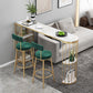 Stone Bar Dining Table Glam Bar Table with Double Pedestal for Dining Room Kitchen Clearhalo 'Bar Furniture' 'Bar Tables' 'bar_tables' 'furn' 'furn_bar_tables' 'Furniture' 'furniture_bar_tables' 'Kitchen & Dining Furniture' 1200x1200_8f96dc8e-369f-4186-ae78-7b539cd44954