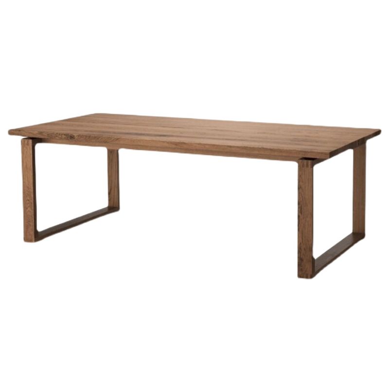 Glam Solid Wood Brown Dining Table Rectangle Shape Standard Dining Table for Kitchen Clearhalo ' dining_table' 'Dining Tables & Seating' 'Dining Tables' 'furn' 'furn_dining_table' 'Furniture' 'furniture_dining_table' 'Kitchen & Dining Furniture' 'kitchen&dining_furn' 'kitchen' 'kitchen_dining_table' 1200x1200_8f982e9c-3018-4eba-b44d-b9e4c79f3931