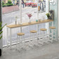 Rectangle Top Bar Dining Table Modern Bar Dining Table with Trestle Base Clearhalo 'Bar Furniture' 'Bar Tables' 'bar_tables' 'furn' 'furn_bar_tables' 'Furniture' 'furniture_bar_tables' 'Kitchen & Dining Furniture' 1200x1200_8f988144-6db3-46d3-81ed-753144b8c9df