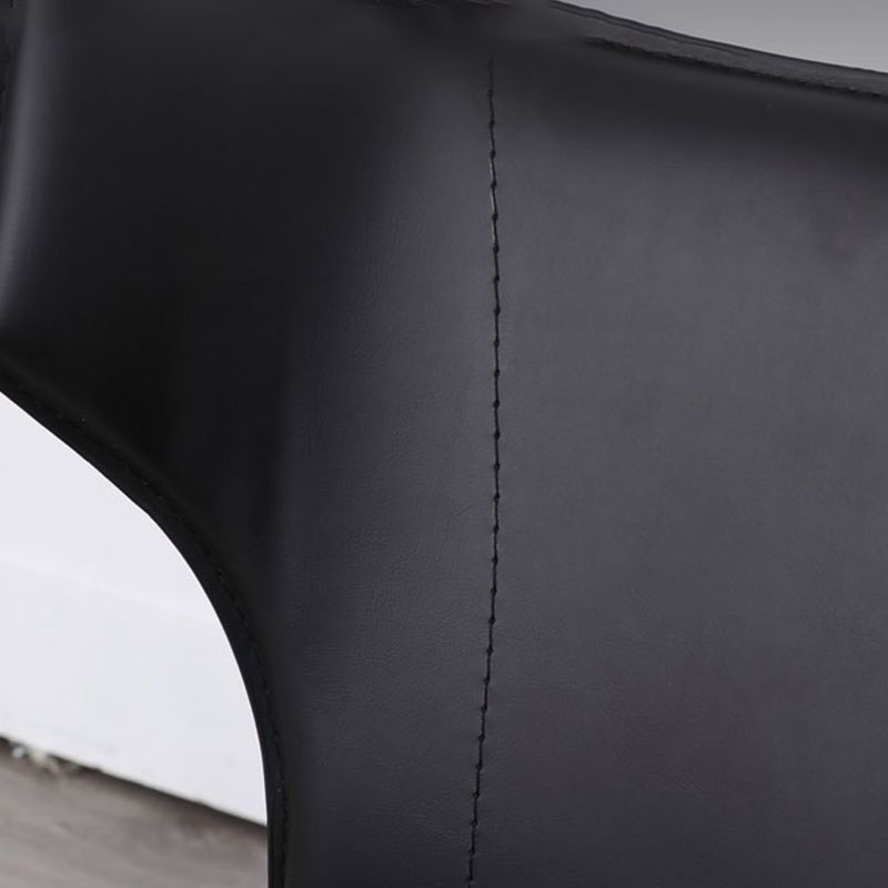 Faux Leather Armless Dining Chairs Modern Wingback Side Chair Clearhalo 'Dining Chairs' 'Dining Tables & Seating' 'dining_chair' 'furn' 'furn_dining_chair' 'Furniture' 'Kitchen & Dining Furniture' 1200x1200_8f9b6c7d-2776-4f00-a965-c949d6dac09e