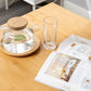 Modern Rectangle Dining Table for Home Brown Wood Dinette Table
