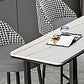 Table de pub rectangulaire de 41 pouces, hauteur de bar industrielle, pour l'extérieur