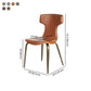 Modern Style Home Side Chair Wingback Metal Upholstered Single Dining Room Chair Clearhalo ' kitchen&dining_furn' 'Dining Chairs' 'Dining Tables & Seating' 'dining_chair' 'furn' 'furn_dining_chair' 'Furniture' 'furniture_dining_chair' 'Kitchen & Dining Furniture' 'kitchen' 1200x1200_8f9ee34d-52d9-4582-8931-26980d556d1b