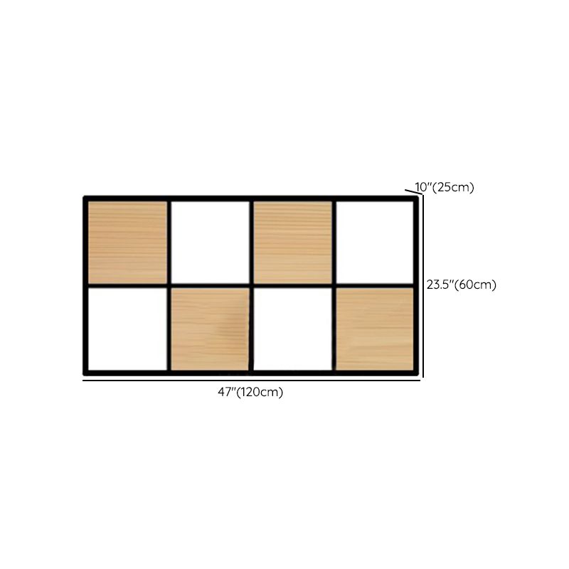 Contemporary Wooden Bookcase Floating Natural Closed Back Bookshelf Clearhalo 'Bookcases' 'furn' 'furn_bookcases' 'Furniture' 'Office Furniture' 1200x1200_8fa132f3-9a87-4a82-8332-1d0ced2d461e