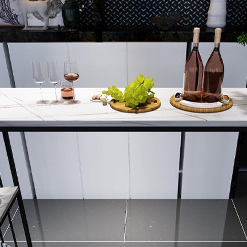 Stone Bar eettafel moderne balktafel met dubbele voetstuk voor woonkamer keuken