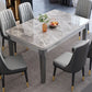 Mid-Century Sintered Stone Dining Table 4 Legs Base Rectangle Table for Home Clearhalo ' dining_table' 'Dining Tables & Seating' 'Dining Tables' 'furn' 'furn_dining_table' 'Furniture' 'furniture_dining_table' 'Kitchen & Dining Furniture' 'kitchen&dining_furn' 'kitchen' 'kitchen_dining_table' 1200x1200_8fa3219d-9c34-4df2-9d22-f2720a1997e9