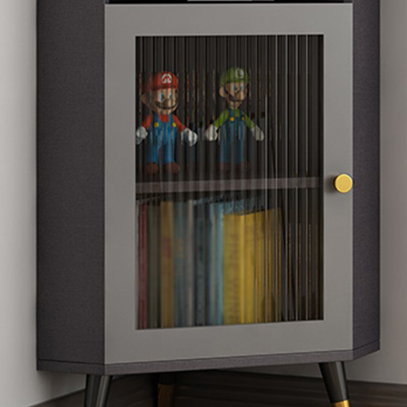 Contemporary Storage Cabinet with Shelf and Glass 2 - Door Cabinet Clearhalo 'Cabinets & Chests' 'cabinets_chests' 'furn' 'furn_cabinets_chests' 'Furniture' 'Living Room Furniture' 1200x1200_8fa3a38e-7c65-4374-b8fa-8b2effc4571f