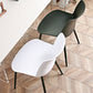 Nordic Solid Back Side Chair Plastic Indoor Arm Chair with Metal Base for Restaurant Clearhalo 'Dining Chairs' 'Dining Tables & Seating' 'dining_chair' 'furn' 'furn_dining_chair' 'Furniture' 'Kitchen & Dining Furniture' 1200x1200_8fa50c49-0aa3-4529-afa0-4c01d2c58253