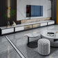 Stone TV Media Stand Modern fermé la console de support de télévision de stockage avec tiroirs