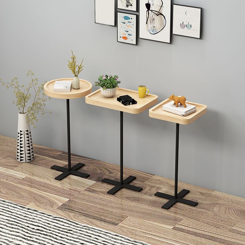 21,65 "Table de l'extrémité latérale de style contemporain piédestal de canapé rond