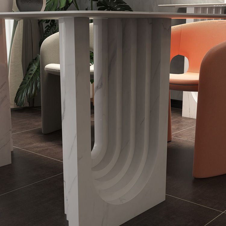 47.24''L Contemporary Sintered Stone Table White Dining Table with Double Pedestal Bases Clearhalo ' dining_table' 'Dining Tables & Seating' 'Dining Tables' 'furn' 'furn_dining_table' 'Furniture' 'furniture_dining_table' 'Kitchen & Dining Furniture' 'kitchen&dining_furn' 'kitchen' 'kitchen_dining_table' 1200x1200_8fa65533-761f-4e50-951f-075f41a03596