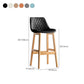 Contemporary Solid Wood Legs Faux Leather Indoor Bar Stools with Footrest Clearhalo 'Bar Furniture' 'Bar Stools' 'bar_stools' 'furn' 'furn_bar_stools' 'Furniture' 'Kitchen & Dining Furniture' 1200x1200_8fa68dd0-2e74-4e79-b408-64cc69ad2f4a