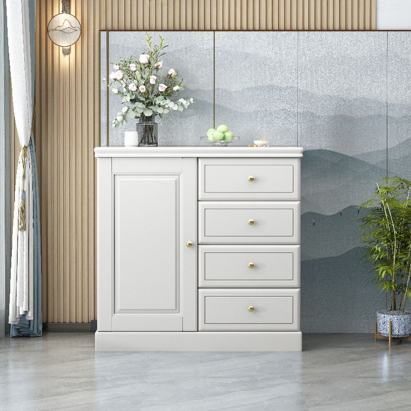 Cofensador de cofre de almacenamiento de madera maciza cofre de almacenamiento moderno con cajones