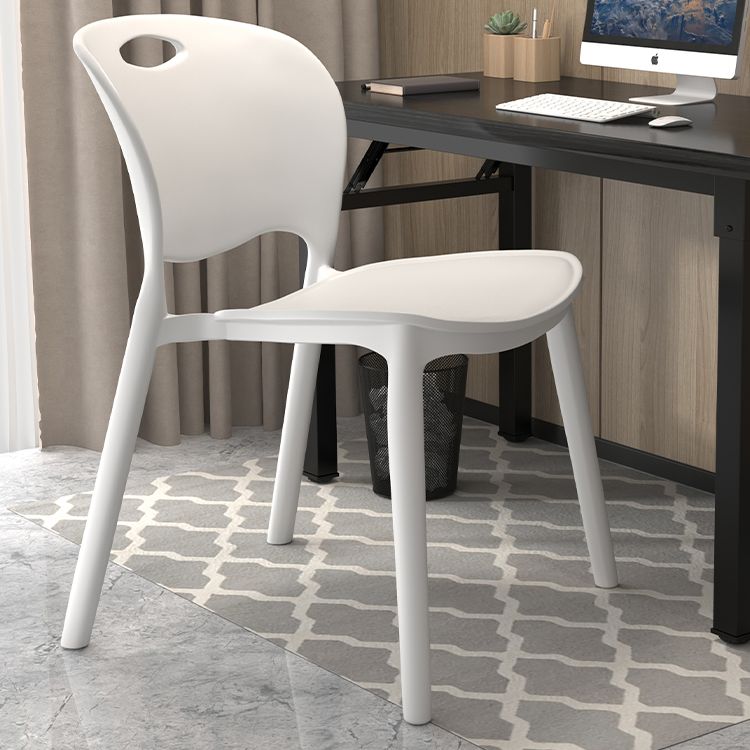 Contemporary Plastic Dining Room Chairs Armless Open Back Dining Side Chair for Home Use Clearhalo ' kitchen&dining_furn' 'Dining Chairs' 'Dining Tables & Seating' 'dining_chair' 'furn' 'furn_dining_chair' 'Furniture' 'furniture_dining_chair' 'Kitchen & Dining Furniture' 'kitchen' 1200x1200_8fa7e193-c11e-496e-aa5a-1056d3792366
