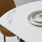 Modern Sintered Stone Dinner Table Round Table with Black Frame for Kitchen Clearhalo ' dining_table' 'Dining Tables & Seating' 'Dining Tables' 'furn' 'furn_dining_table' 'Furniture' 'furniture_dining_table' 'Kitchen & Dining Furniture' 'kitchen&dining_furn' 'kitchen' 'kitchen_dining_table' 1200x1200_8fa8e2c2-4771-498c-8cb9-6969ce2fbc04