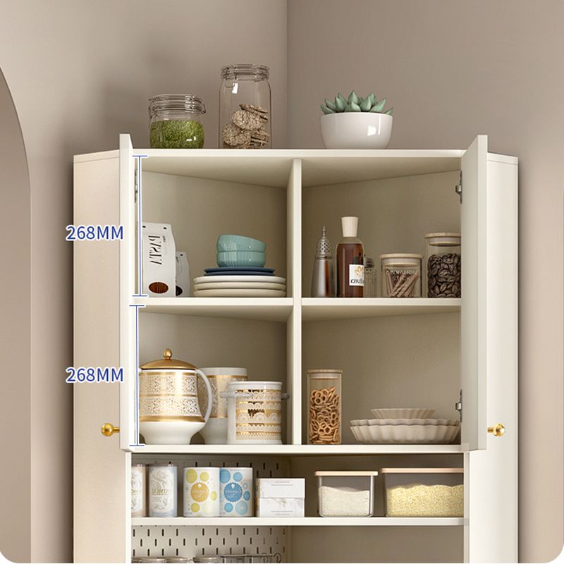 Contemporary Dining Hutch Glass Doors Faux Wood Storage Cabinet for Living Room Clearhalo 'Display & China Cabinets' 'display_china_cabinets' 'furn' 'furn_display_china_cabinets' 'Furniture' 'Kitchen & Dining Furniture' 1200x1200_8fa93655-041b-401f-a4e6-6f5483670858