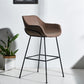 Scandinavian Faux Leather Upholstered Counter Stool with 4 Legs in Matte Finish for Home Clearhalo 'Bar Furniture' 'Bar Stools' 'bar_stools' 'furn' 'furn_bar_stools' 'Furniture' 'Kitchen & Dining Furniture' 1200x1200_8fa93f57-1bf0-44ca-8907-6cfdf0479869