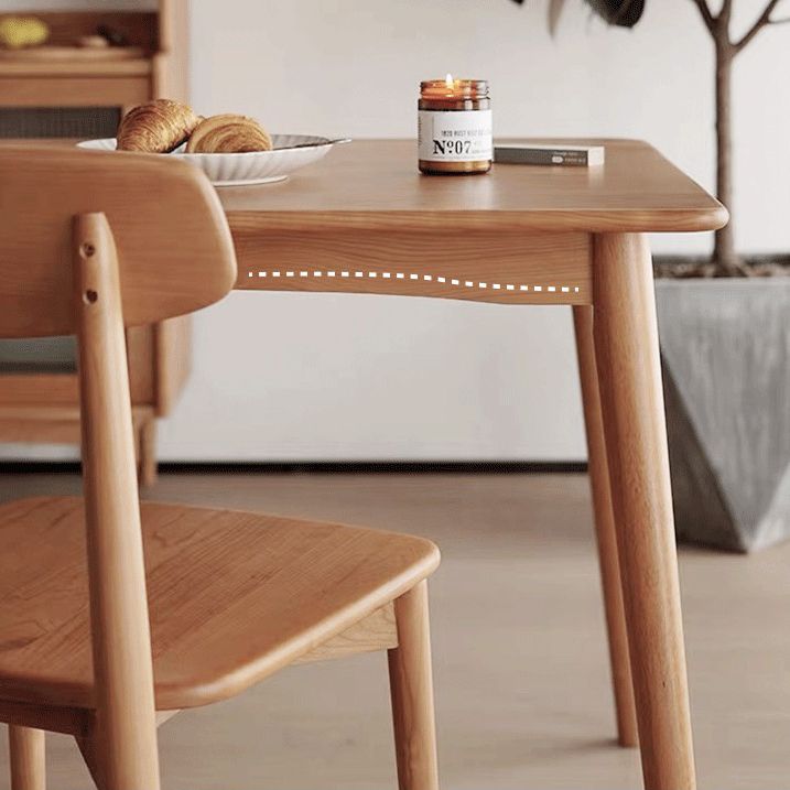Rectangle Cherry Wood Dining Table Modern Wood Table in Nature with 4 Legs Clearhalo ' dining_table' 'Dining Tables & Seating' 'Dining Tables' 'furn' 'furn_dining_table' 'Furniture' 'furniture_dining_table' 'Kitchen & Dining Furniture' 'kitchen&dining_furn' 'kitchen' 'kitchen_dining_table' 1200x1200_8fad5532-c68e-469d-a300-94c2a00b6087