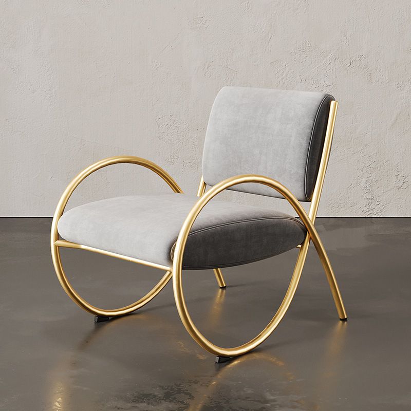 Upholstered Lounge Chair Arms Included Chair with Gold Tone Legs Clearhalo 'Accent Chairs' 'accent_chairs' 'Chairs & Seating' 'furn' 'furn_accent_chairs' 'Furniture' 'Living Room Furniture' 1200x1200_8fadd9e3-04bd-41f3-9ed4-bed30b9982d8