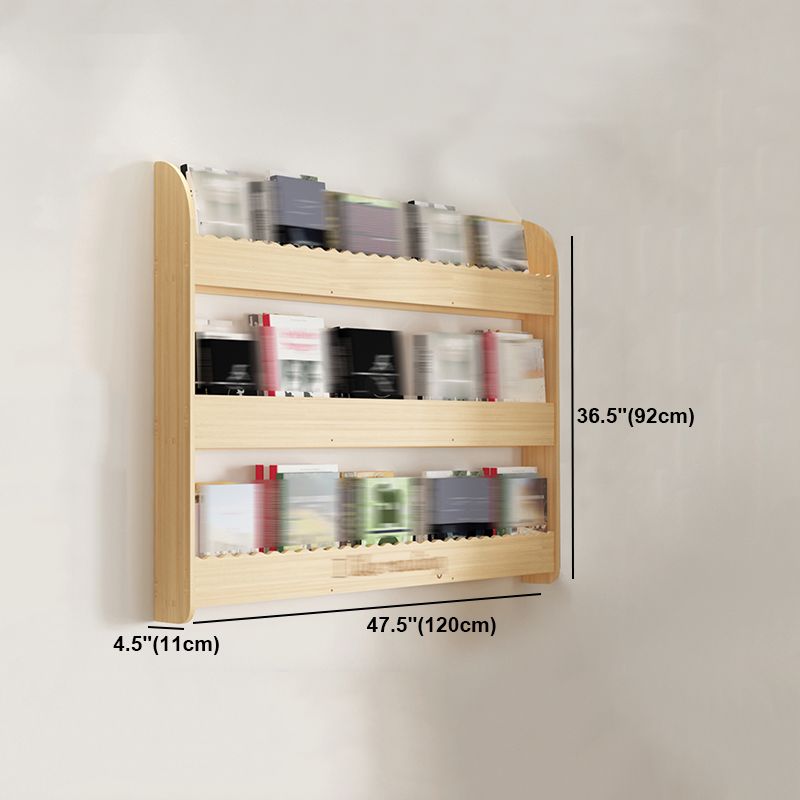 Modern Style Wooden Bookshelf Wall Mounted Shelf Bookcase for Study Room Clearhalo 'Bookcases' 'furn' 'furn_bookcases' 'Furniture' 'furniture_bookcases' 'kitchen' 'kitchen_bookcases' 'Living Room Furniture' 'Office Furniture' 1200x1200_8fae419a-96ab-4a4a-98f8-1f284d171afc