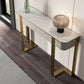 Mesa de acento de la consola de piedra con soporte de acero inoxidable para Hall